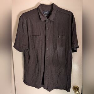 Men's Black Button-Up Shirt